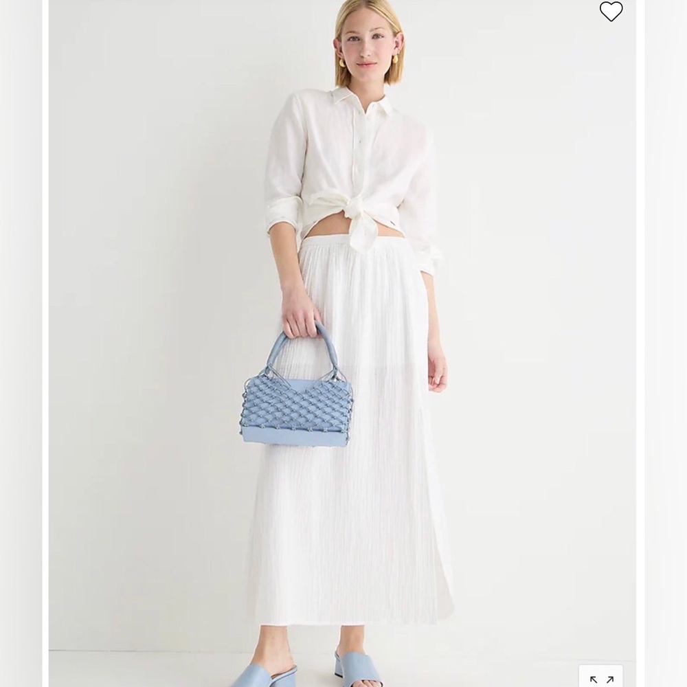 NWT J. Crew Soft Cotton Gauze Maxi Skirt